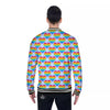 LGBT Heart Rainbow Print Pattern Baseball Jacket-grizzshop