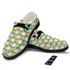 LGBT Heart Rainbow Print Pattern Black Loafers-grizzshop