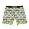 LGBT Heart Rainbow Print Pattern Boxer Briefs-grizzshop