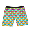 LGBT Heart Rainbow Print Pattern Boxer Briefs-grizzshop