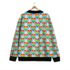 LGBT Heart Rainbow Print Pattern Cardigan-grizzshop