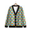 LGBT Heart Rainbow Print Pattern Cardigan-grizzshop