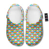 LGBT Heart Rainbow Print Pattern Clog-grizzshop