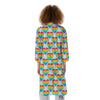 LGBT Heart Rainbow Print Pattern Kimono-grizzshop