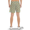 LGBT Heart Rainbow Print Pattern Men's Gym Shorts-grizzshop