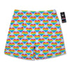 LGBT Heart Rainbow Print Pattern Men's Running Shorts-grizzshop