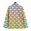 LGBT Heart Rainbow Print Pattern Men's Sport Coat-grizzshop