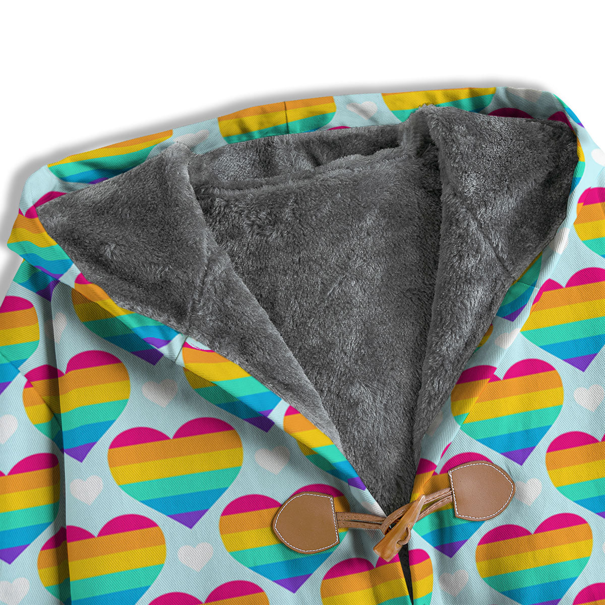 LGBT Heart Rainbow Print Pattern Men's Windbreaker Jacket-grizzshop