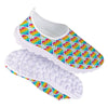 LGBT Heart Rainbow Print Pattern Nurse Shoes-grizzshop