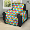 LGBT Heart Rainbow Print Pattern Recliner Protector-grizzshop