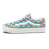 LGBT Heart Rainbow Print Pattern Skate Shoes-grizzshop