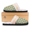 LGBT Heart Rainbow Print Pattern Slippers-grizzshop