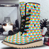 LGBT Heart Rainbow Print Pattern Snow Boots-grizzshop