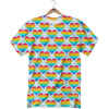 LGBT Heart Rainbow Print Pattern T-Shirt-grizzshop