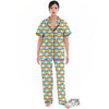 LGBT Heart Rainbow Print Pattern Women's Pajamas Set-grizzshop