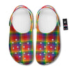 LGBT Plaid Rainbow Print Pattern Clog-grizzshop