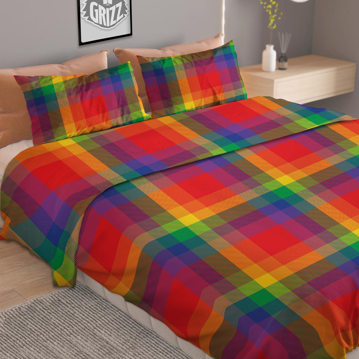 Lightning White Electric Print Duvet Cover Bedding Set