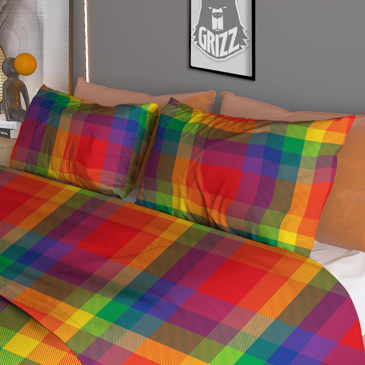 Lightning White Electric Print Duvet Cover Bedding Set