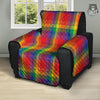 LGBT Plaid Rainbow Print Pattern Recliner Protector-grizzshop