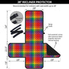 LGBT Plaid Rainbow Print Pattern Recliner Protector-grizzshop