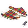 LGBT Plaid Rainbow Print Pattern Sandals-grizzshop