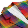 LGBT Plaid Rainbow Print Pattern Women's Blazer-grizzshop