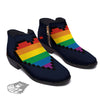 LGBT Pride 8 Bit Rainbow Pixel Heart Ankle Boots-grizzshop