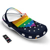 LGBT Pride 8 Bit Rainbow Pixel Heart Clog-grizzshop