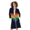 LGBT Pride 8 Bit Rainbow Pixel Heart Kimono-grizzshop