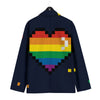 LGBT Pride 8 Bit Rainbow Pixel Heart Men's Sport Coat-grizzshop