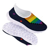 LGBT Pride 8 Bit Rainbow Pixel Heart Nurse Shoes-grizzshop