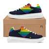 LGBT Pride 8 Bit Rainbow Pixel Heart Platform Shoes-grizzshop