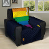 LGBT Pride 8 Bit Rainbow Pixel Heart Recliner Protector-grizzshop