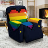 LGBT Pride 8 Bit Rainbow Pixel Heart Recliner Slipcover-grizzshop