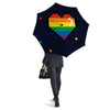 LGBT Pride 8 Bit Rainbow Pixel Heart Umbrella-grizzshop