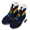 LGBT Pride 8 Bit Rainbow Pixel Heart Winter Boots-grizzshop