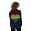 LGBT Pride 8 Bit Rainbow Pixel Heart Women's Long Sleeve Shirts-grizzshop