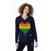 LGBT Pride 8 Bit Rainbow Pixel Heart Women's Long Sleeve Shirts-grizzshop