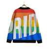 LGBT Pride Flag Pattern Print Cardigan-grizzshop