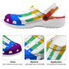 LGBT Pride Flag Pattern Print Clog-grizzshop