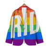 LGBT Pride Flag Pattern Print Men's Blazer-grizzshop