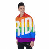 LGBT Pride Flag Pattern Print Men's Long Sleeve Shirts-grizzshop