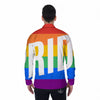 LGBT Pride Flag Pattern Print Men's Long Sleeve Shirts-grizzshop