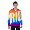 LGBT Pride Flag Pattern Print Men's Long Sleeve Shirts-grizzshop