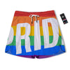 LGBT Pride Flag Pattern Print Men's Running Shorts-grizzshop