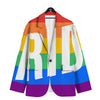 LGBT Pride Flag Pattern Print Men's Sport Coat-grizzshop