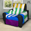 LGBT Pride Flag Pattern Print Recliner Protector-grizzshop