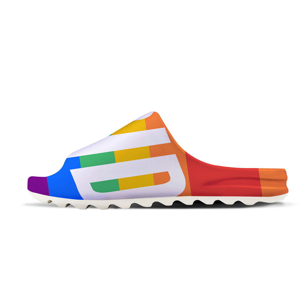 LGBT Pride Flag Pattern Print Sandals-grizzshop