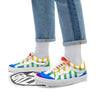 LGBT Pride Flag Pattern Print Skate Shoes-grizzshop