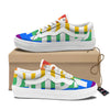 LGBT Pride Flag Pattern Print Skate Shoes-grizzshop